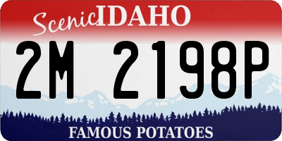 ID license plate 2M2198P