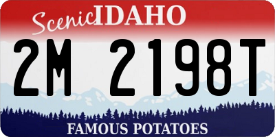 ID license plate 2M2198T