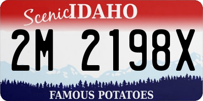 ID license plate 2M2198X