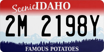 ID license plate 2M2198Y