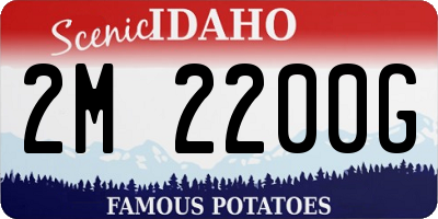 ID license plate 2M2200G