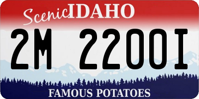 ID license plate 2M2200I