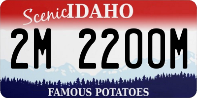 ID license plate 2M2200M