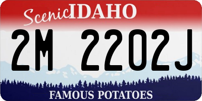 ID license plate 2M2202J