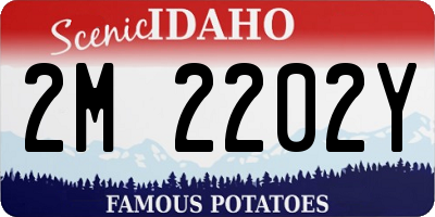 ID license plate 2M2202Y