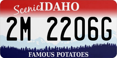 ID license plate 2M2206G
