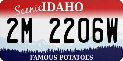 ID license plate 2M2206W
