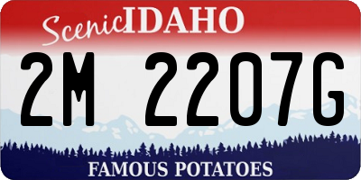 ID license plate 2M2207G