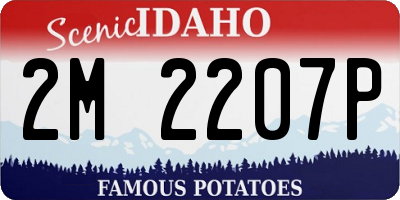 ID license plate 2M2207P