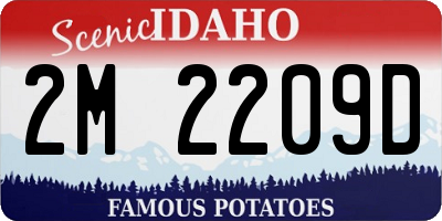 ID license plate 2M2209D