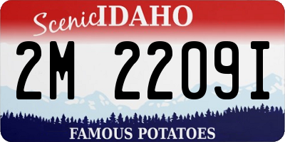 ID license plate 2M2209I
