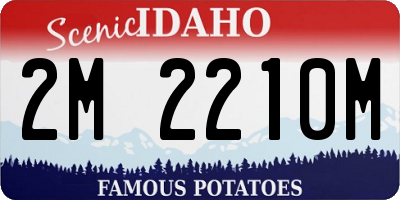 ID license plate 2M2210M