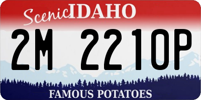 ID license plate 2M2210P