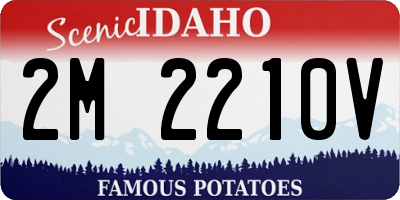 ID license plate 2M2210V
