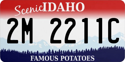 ID license plate 2M2211C