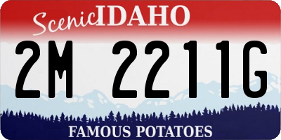 ID license plate 2M2211G