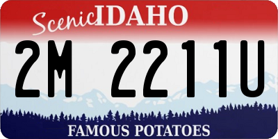 ID license plate 2M2211U