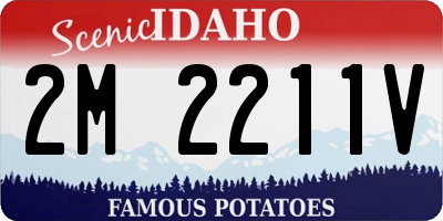 ID license plate 2M2211V