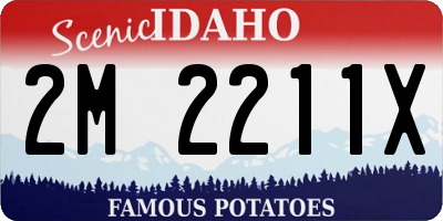 ID license plate 2M2211X