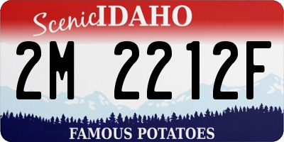 ID license plate 2M2212F