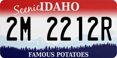 ID license plate 2M2212R