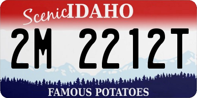 ID license plate 2M2212T