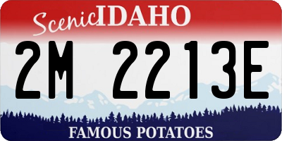 ID license plate 2M2213E