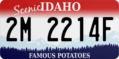 ID license plate 2M2214F