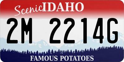 ID license plate 2M2214G