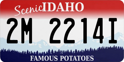 ID license plate 2M2214I