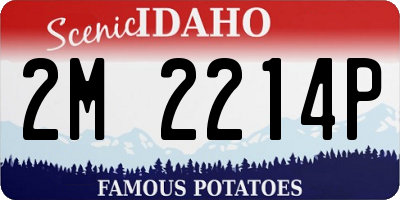 ID license plate 2M2214P