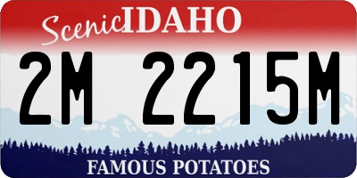 ID license plate 2M2215M
