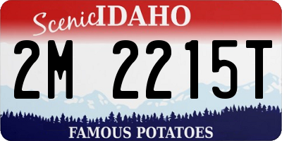 ID license plate 2M2215T