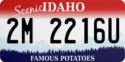 ID license plate 2M2216U