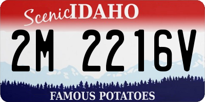 ID license plate 2M2216V