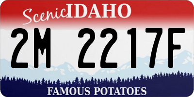 ID license plate 2M2217F