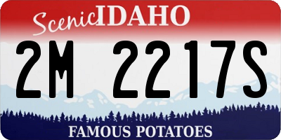 ID license plate 2M2217S