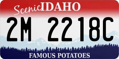 ID license plate 2M2218C