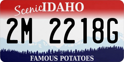 ID license plate 2M2218G