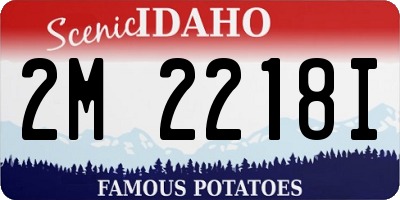 ID license plate 2M2218I