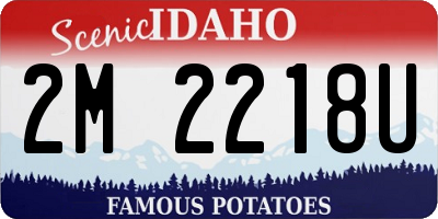 ID license plate 2M2218U