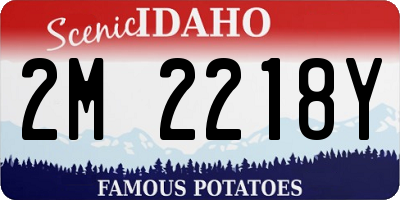 ID license plate 2M2218Y