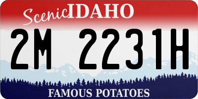 ID license plate 2M2231H