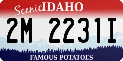 ID license plate 2M2231I
