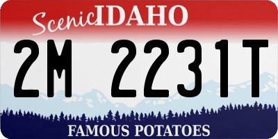 ID license plate 2M2231T