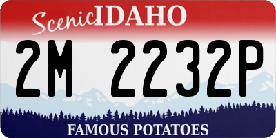 ID license plate 2M2232P