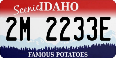 ID license plate 2M2233E