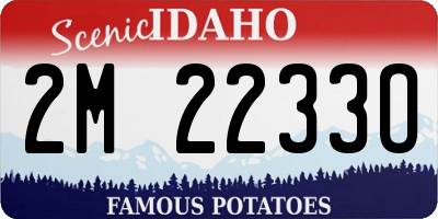 ID license plate 2M2233O