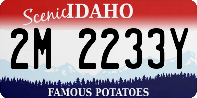 ID license plate 2M2233Y