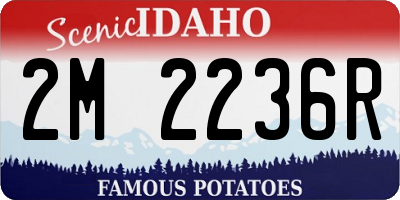 ID license plate 2M2236R